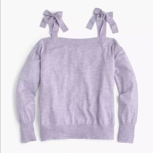Lilac Cold Shoulder Sweater